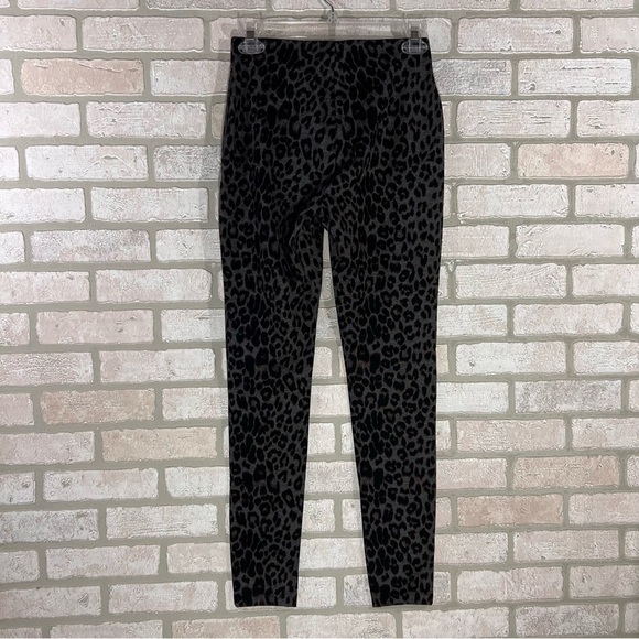 Boston Proper Gray Leopard Print Pull on Leggings Size XXS - Picture 7 of 12